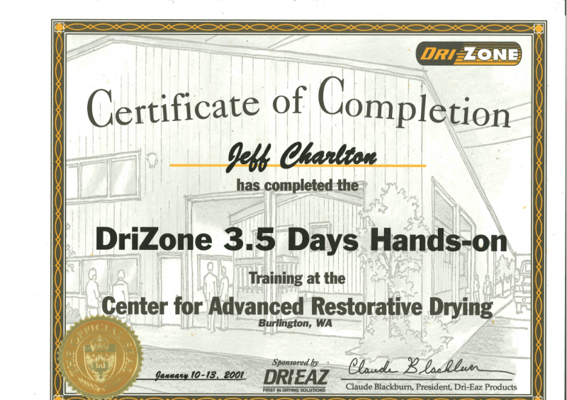 Mouldillness Mycotoxins Jeff Charlton passed from DRI Zone for Center for Advanced Restorative Drying