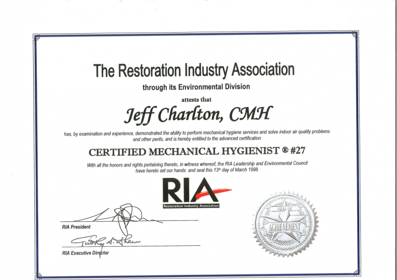 mouldillness Mycotoxins Jeff Charlton certified from The Restoration Industry Association